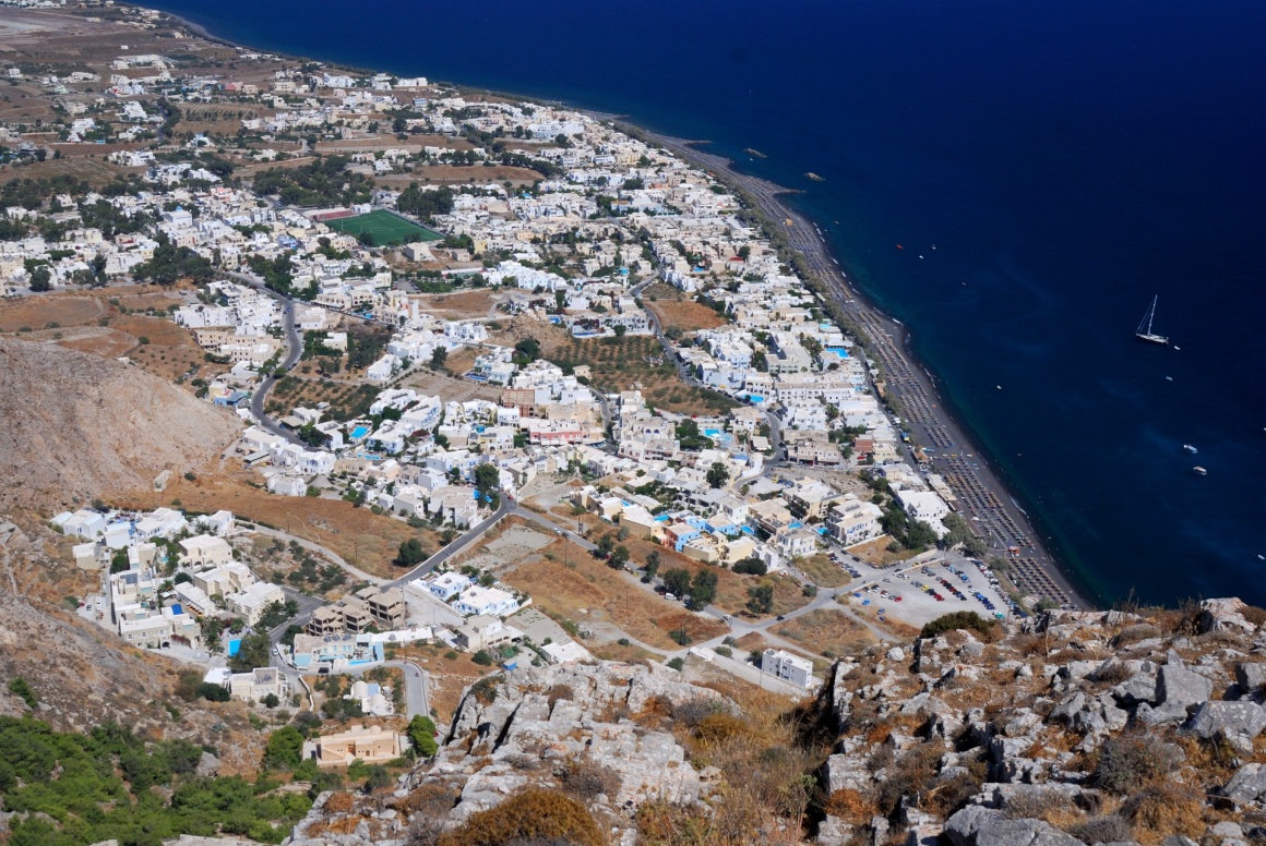 'Kamari village, island Santorini, Greece' - Santorin